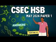 Video thumbnail for CSEC HSB May 2024 Paper 1 Answer