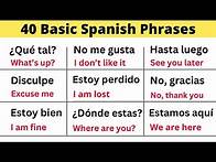Video thumbnail for 40 Basic Phrases in Spanish for Beginners