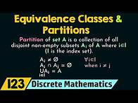 Video thumbnail for Equivalence Classes and Partitions