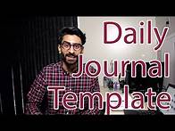 Video thumbnail for Template for Keeping a Daily Journal (with downloadable format)