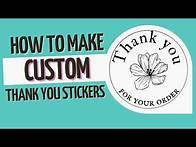 Video thumbnail for How To Make Your Own Custom Thank You Stickers Using A Thermal Printer