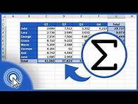 Video thumbnail for How to Sum a Column in Excel