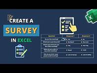 Video thumbnail for How to Create a Survey in Excel
