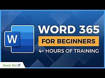 Video thumbnail for Microsoft Word 365 for Beginners: 4+ Hour Training Course