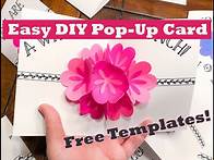 Video thumbnail for DIY Pop-Up Flower Bouquet Card: Free Cricut Template