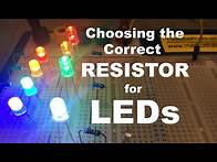 Video thumbnail for How to Calculate the Correct Resistor for LEDs Light Emitting Diodes