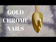 Video thumbnail for How to Gold Chrome Nails - Tutorial