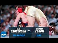Video thumbnail for Cael Sanderson vs. Brandon Eggum: 1999 NCAA title match (184 lbs.)