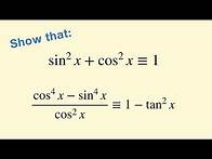 Video thumbnail for Intro to Trigonometric Identities - part 1