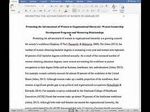 Video thumbnail for APA Format Level One Heading