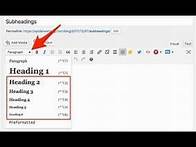 Video thumbnail for How to use subheadings (headings) in APA