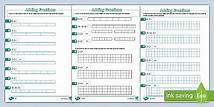 Video thumbnail for Adding Fractions with the Same Denominator Activity Sheet