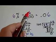 Video thumbnail for Grade 6 Math #5.6b, Convert fractions, decimals, percents to each other