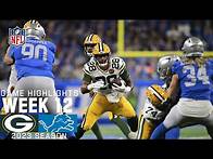 Video thumbnail for Green Bay Packers vs. Detroit Lions | 2023 Week 12 Game Highlights