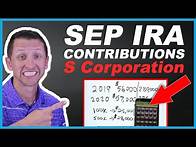 Video thumbnail for How to calculate SEP IRA contributions for an S Corporation