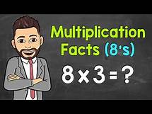 Video thumbnail for Multiplication Facts Practice (8's Facts) | Math with Mr. J