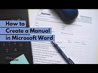 Video thumbnail for How to Create a Manual in Microsoft Word