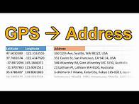 Video thumbnail for GPS coordinates to Location