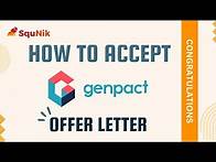 Video thumbnail for How to Accept Offer Letter of Genpact | SquNik