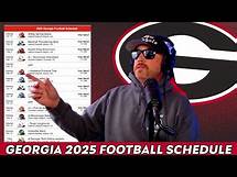 Video thumbnail for GEORGIA BULLDOGS 2025 COLLEGE FOOTBALL SCHEDULE PREVIEW