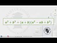 Video thumbnail for Algebraic Identity: a3+b3 Explained Simply