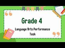 Video thumbnail for Grade 4 Language Arts Performance Task