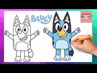 Video thumbnail for How To Draw Bluey | Cute Easy Step By Step Drawing Tutorial