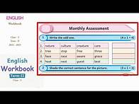 Video thumbnail for EE 5th standard English term 2 work book answers monthly assessment