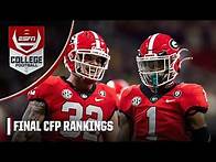 Video thumbnail for First look at the FINAL CFP rankings on Selection Sunday 👀 | ESPN College Football