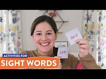 Video thumbnail for SIGHT WORD ACTIVITIES | How to teach sight words at home for Kindergarten, First and Second Grade