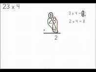 Video thumbnail for Multiplying 2-digit by 1-digit numbers