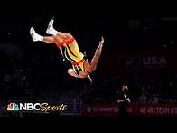 Video thumbnail for 265 lb. Gable Steveson sweeps rival Gwiazdowski to punch ticket to Tokyo at 20 | NBC Sports