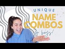 Video thumbnail for Unique Boy Name Combinations for 2024: Stand Out in Style!
