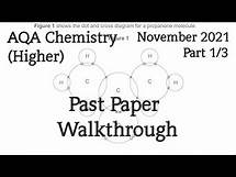 Video thumbnail for AQA GCSE Chemistry Past Paper Walkthrough (Higher) 2021 Part 1/3
