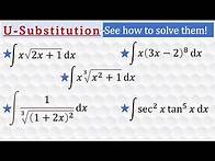Video thumbnail for U-Substitution 5-sample video