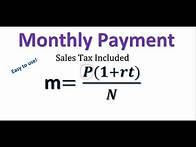 Video thumbnail for How to Find Monthly Payments