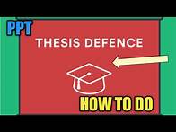 Video thumbnail for By Using PowerPoint Presentation , How To Do A Proper Thesis Defense?