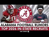 Video thumbnail for Alabama Football Rumors: Jah-Marien Latham Position Change + Top 10 2026 In-State Recruits