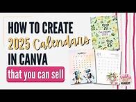 Video thumbnail for How to create 2025 calendars in Canva