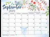 Video thumbnail for Blank September 2019 Calendar Printable
