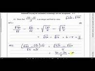 Video thumbnail for WMA11/01 (Edexcel) IAL P1 June 2022, Q3, Algebraic Expressions, Simplifying Surds