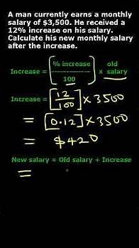 Video thumbnail for Salary increase calculation. Step-by-step instructions. #shorts #maths #percentage