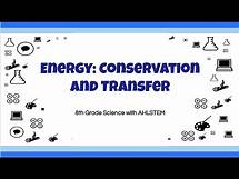 Video thumbnail for 8th Grade Science EOG Review - Energy: Conservation and Transfer