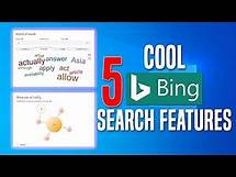 Video thumbnail for 5 COOL BING SEARCH FEATURES YOU MUST KNOW 🔎 Search Engine Tips | Windows 10 Explore