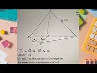 Video thumbnail for "IGCSE Edexcel Past Year Vectors Question: Step-by-Step Solution"