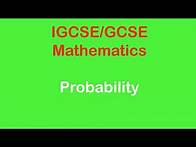 Video thumbnail for Probability | IGCSE/GCSE Mathematics | Concept and Exam Related Questions