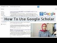 Video thumbnail for How To Use Google Scholar | Writing A Literature Review