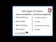 Video thumbnail for Capitalization: Madison College Writing Center