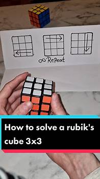 Video thumbnail for How to Solve a Rubik's Cube 3x3