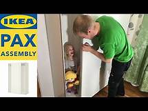 Video thumbnail for IKEA PAX Wardrobe Assembly with IKEA HASVIK Sliding Doors